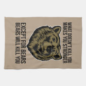 Bären werden dich umbringen - Funny Novelty Geschirrtuch (Horizontal)