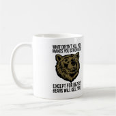 Bären werden dich umbringen - Funny Novelty Kaffeetasse (Links)