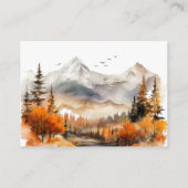 Bärenabenteuer Fall Neutrale Babydusche Begleitkarte (Rückseite)