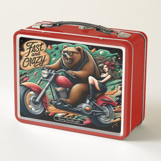 Bärenabenteuer Metall Brotdose (Rückseite)