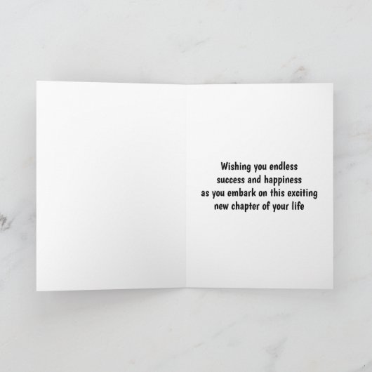 BärenAbschluss Personalisiert Karte (Innenseite)