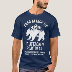 Bärenangriff Tipps Camping Wandern im Freien T-Shirt