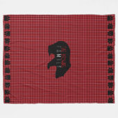 Bärenart Kariert Fleecedecke (Vorderseite (Horizontal))