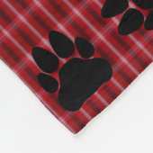 Bärenart Kariert Fleecedecke (Ecke)