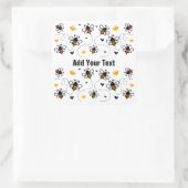 Bärenaufkleber Quadratischer Aufkleber (Tasche)