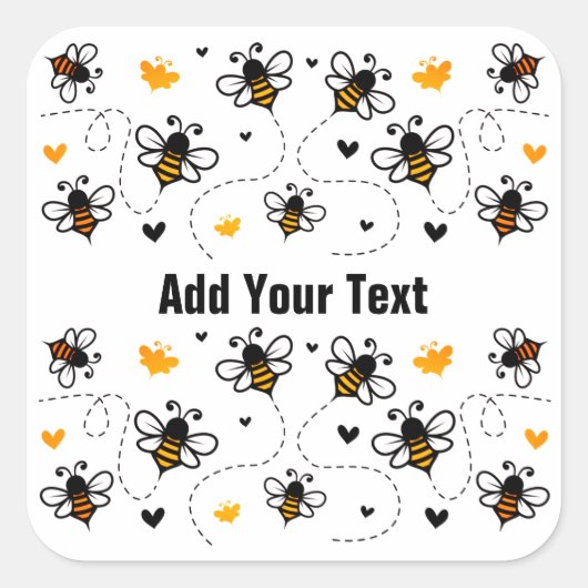 Bärenaufkleber Quadratischer Aufkleber (Vorderseite)