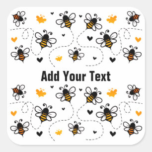 Bärenaufkleber Quadratischer Aufkleber