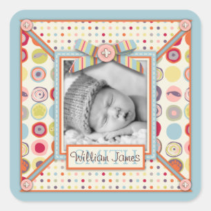 Bärenaufkleber Quadratischer Aufkleber