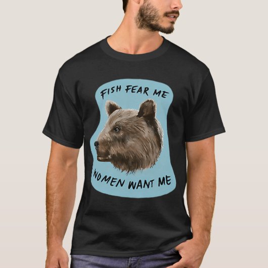 Bärenaufkleber T-Shirt (Vorderseite)