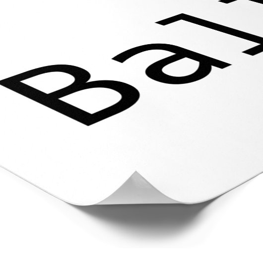 Bärenballett Poster (Ecke)