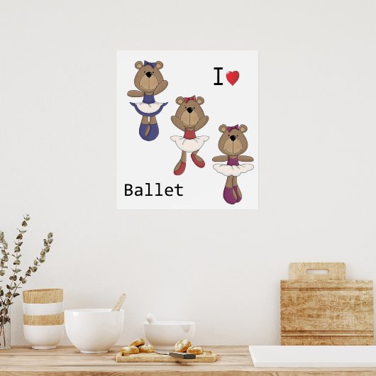 Bärenballett Poster (Küche)