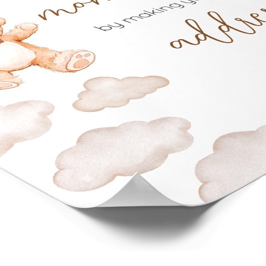 Bärenballon Bearly Wait Envelope Station Poster (Ecke)