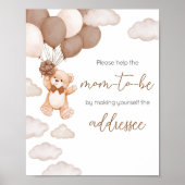 Bärenballon Bearly Wait Envelope Station Poster (Vorne)