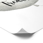 Bärenballon Süßigkeiten und Leckereien Babyduschpo Poster (Ecke)