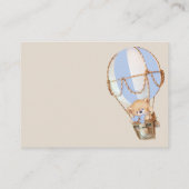 Bärenballons Blue Boho Diaper Raffle Begleitkarte (Rückseite)