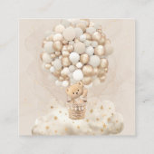 Bärenballons Buchanfrage Weißes Gold Begleitkarte (Rückseite)