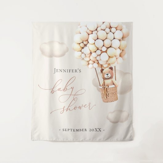 Bärenballons Geschlecht neutral Wandteppich (Vorderseite)