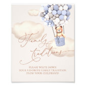 Bärenballons Lieblings-Familientraditionen Untersc Fotodruck (Vorne)