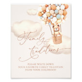 Bärenballons Lieblings-Familientraditionen Untersc Fotodruck (Vorne)