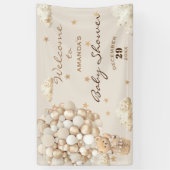 Bärenballons Neutrale Babydusche Moderne Begrüßung Banner (Vertikal)