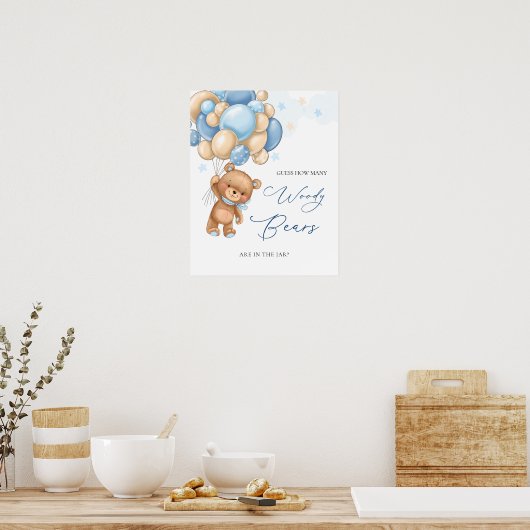 Bärenballons schätzen, wie viele Bären sich im Jar Poster (Küche)