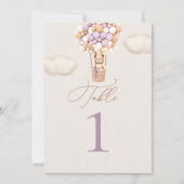 Bärenballons-Tischnummer (Vorderseite)