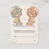 Bärenballons warten Windeln ab Begleitkarte (Vorderseite)