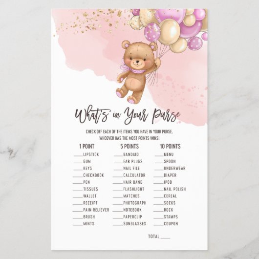 Bärenballons Was ist in deinem Handspiel? Flyer (Vorne)