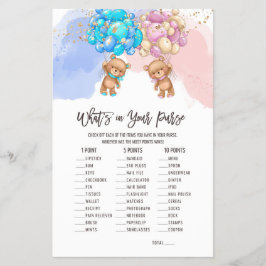 Bärenballons Was ist in deinem Purse Game Flyer? Flyer