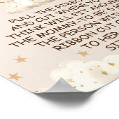 Bärenballons Wie groß ist Mommy's Bauch Game Poste Poster (Ecke)