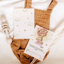 Bärenballons Windeln Raffle Boho Pink