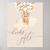 Bärenballoons Babybücher und -geschenke Poster (Vorne)