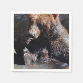 Bärenbär Serviette (Vorderseite)