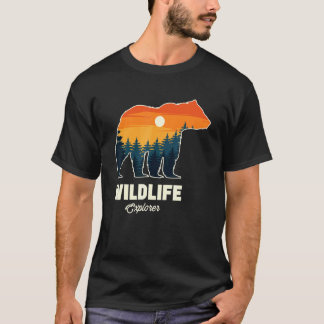 Bärenbär-Silhouette mit Naturbär T-Shirt