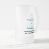 Bärenbären Mattglas Bierglas (VorderseiteRechts)