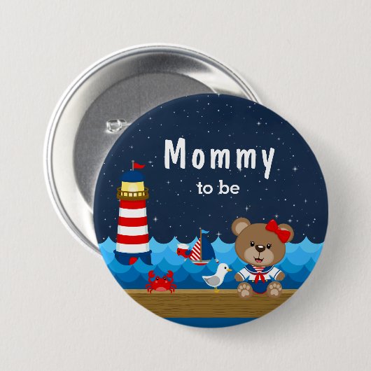 Bärenbart und Marinemommy sollen Button (Vorne & Hinten)