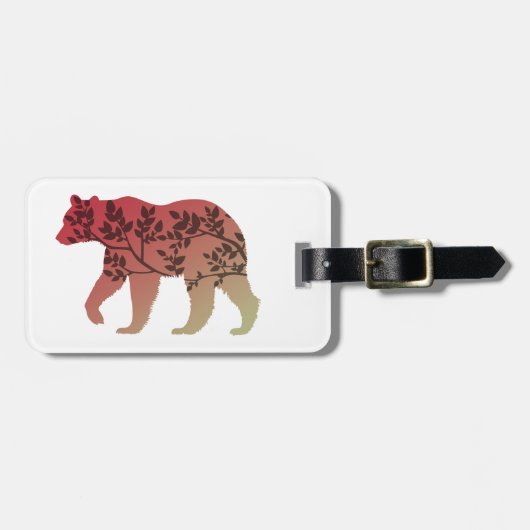 Bärenbaum Gepäckanhänger (Vorderseite horizontal)