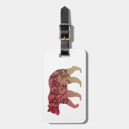 Bärenbaum Gepäckanhänger (Vorderseite vertikal)