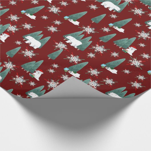Bärenbaum Geschenkpapier (Ecke)
