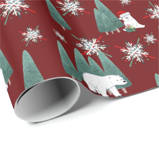 Bärenbaum Geschenkpapier (Rolleneckpunkt)