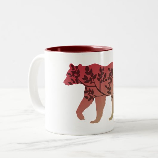 Bärenbaum Zweifarbige Tasse (Vorderseite Links)