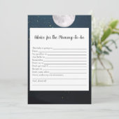 Bärenberater für Babyduschenspiel Einladung (Stehend Vorderseite)