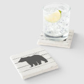 Bärenberg Marmor Stone Untersetzer (Seitenansicht)