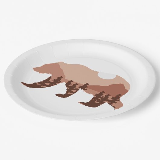 Bärenberg Pappteller (Schrägansicht)