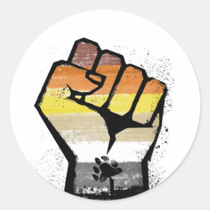 Bärenbeständigkeit Runder Aufkleber