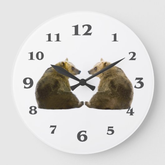 Bärenbild für die große Uhr (Vorderseite)