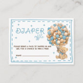 Bärenblasen Windeln Begleitkarte (Vorderseite)