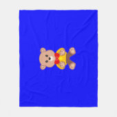 Bärenblau Fleecedecke (Vorderseite)