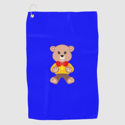 Bärenblau Golfhandtuch (Vorderseite)