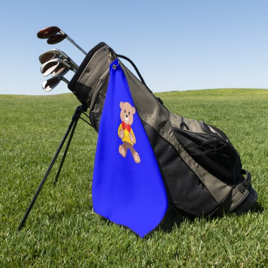 Bärenblau Golfhandtuch (Gras)